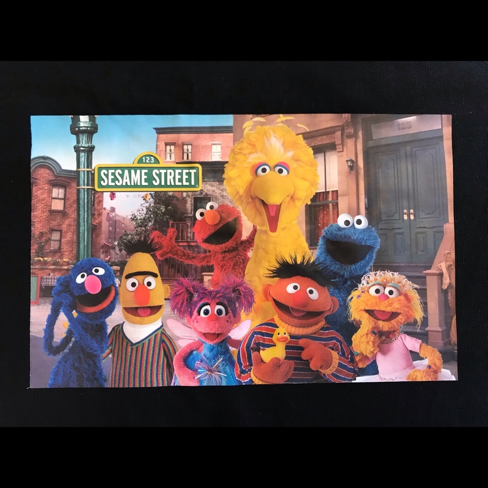 SESAME STREET T-shirts Black New With Tag Licensed